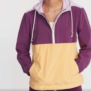 NWT Old Navy 1/2 Zip Windbreaker Anorak Jacket XS